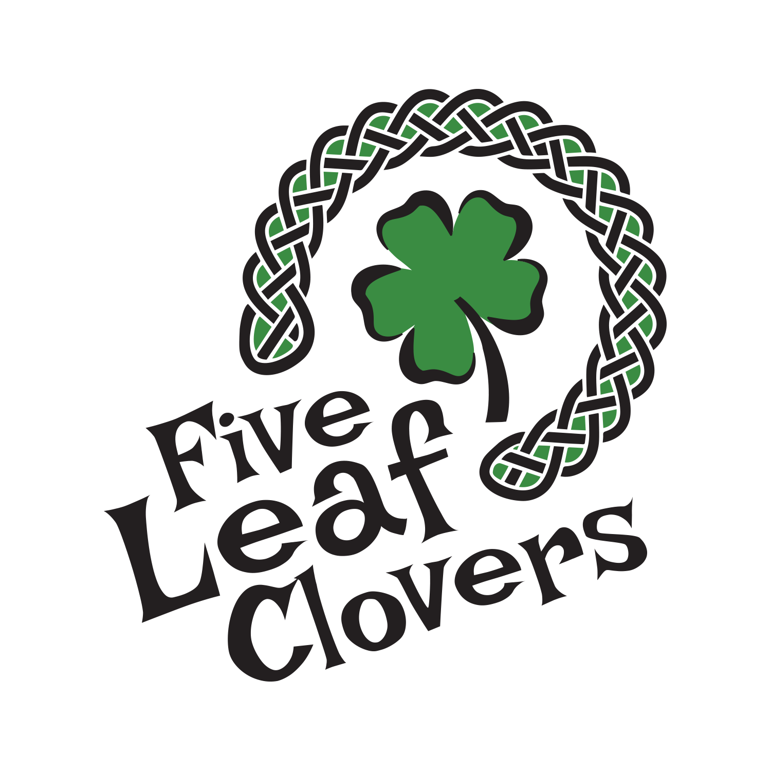 Five Leaf Clovers Logo